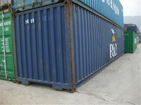 الصين حاويات الشحن المعدنية المعدنية الزرقاء المستخدمة في الحاويات الدولية حاوية البضائع الجافة المزود