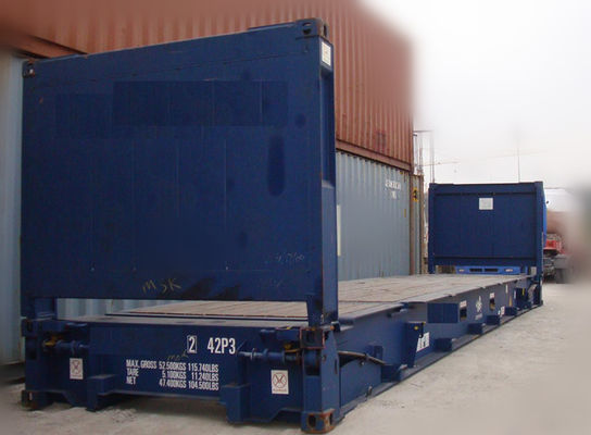 الصين مستعملة 20ft شقة الرف الحاويات / تستخدم الحاويات مربع البحر للبيع المزود