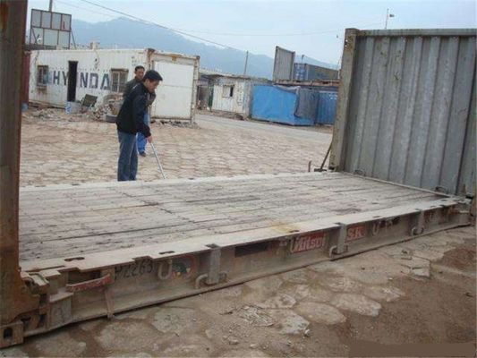 الصين شيبينغ فلات راك تستخدم الصلب تخزين الحاويات 20GP 6.06 متر طول المزود